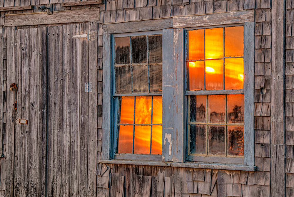 Menemsha Window Pane Sun Art | Michael Blanchard Inspirational Photography - Crossroads Gallery