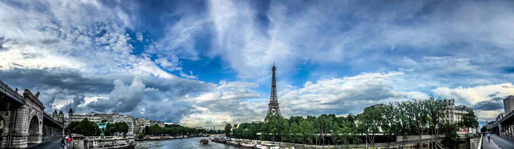 Eifel Tower Sein View Pano Photography Art | Eric Reed Photography