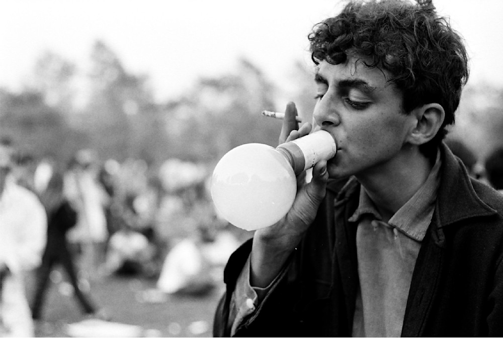 Boy Inhaling From Balloon   2, At La's 1st Love In, 1967 Photography Art | Sulfiati Magnuson Photography