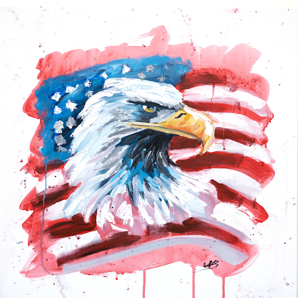 USA American Flag Painting | Niki Baker 