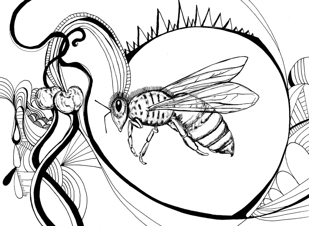 Bees Love Cherries Art | Kimisha Turner Studios
