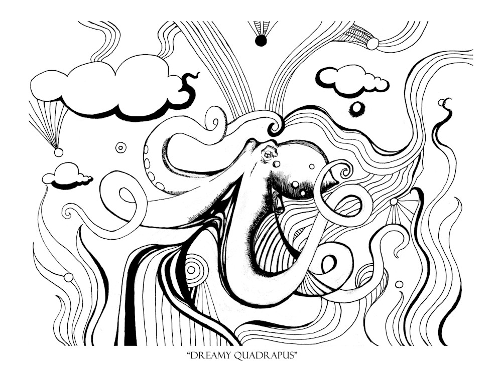Dreamy Quadrapus 1 Art | Kimisha Turner Studios