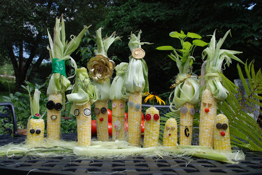 Corn Family At The Reunion Art | All Together Art, Inc Jane Runyeon Works of Art