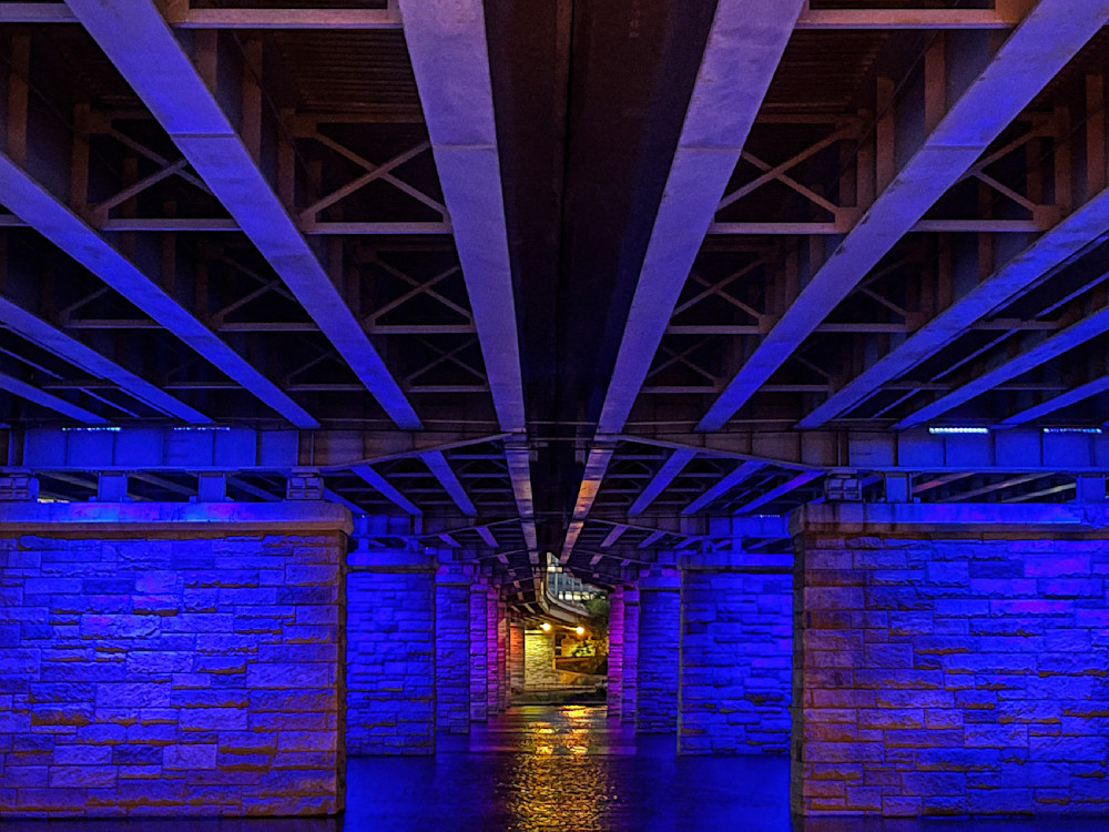 Blue Bridge Clr Art | Sky + Sparks Luxury Fine Art