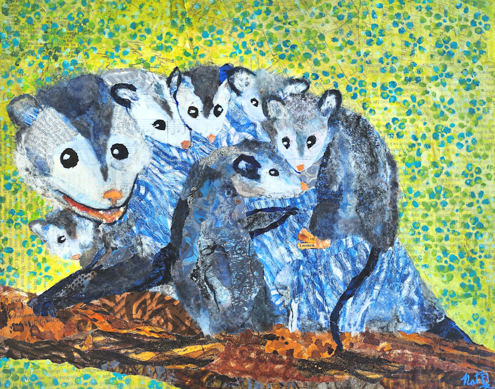 Wild Neighbors: Opossum  Art | Poppyfish Studio