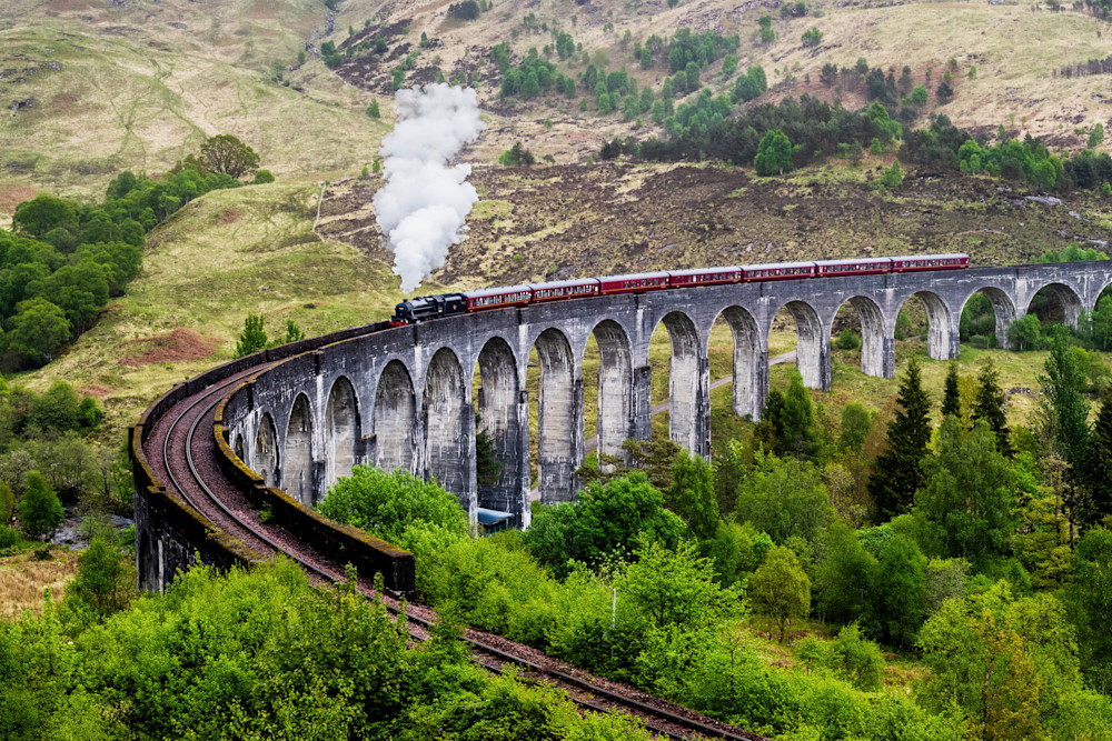 Jacobite Steam Train   Fort William, Scotland Photography Art | LightScapeImagery.com