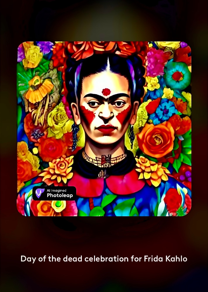 Frida S Day Of The Dead Ai Photography Art | ZaZaCreative Photography