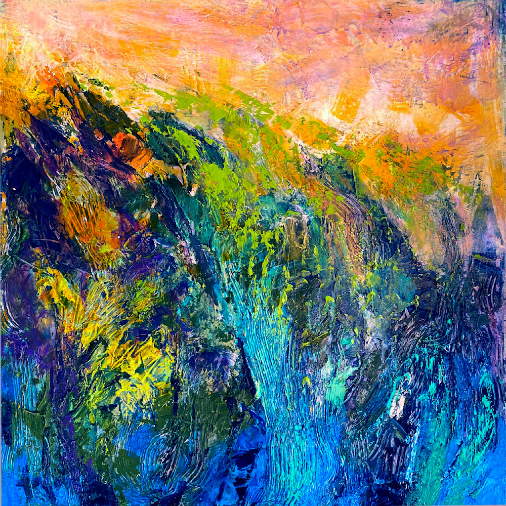 Marsh Sunset Large Canvas Art Print by Dorothy Fagan