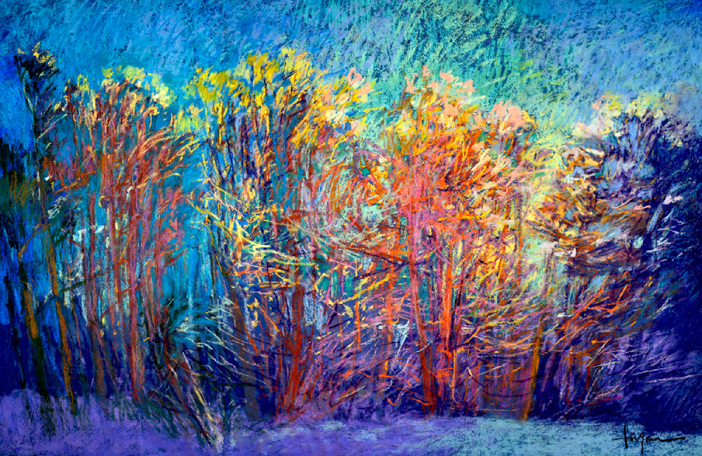 Abstract Woodland Painting, Canvas Art by Dorothy Fagan