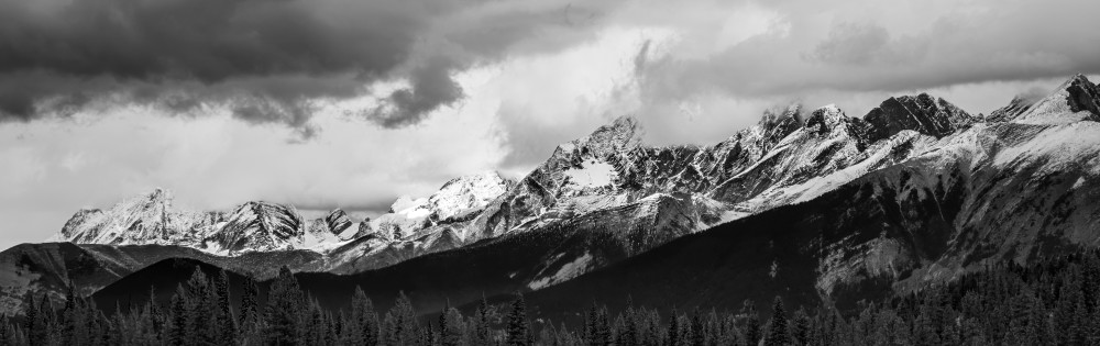 Bw Mountain Range Photography Art | OMS Photo Art Store