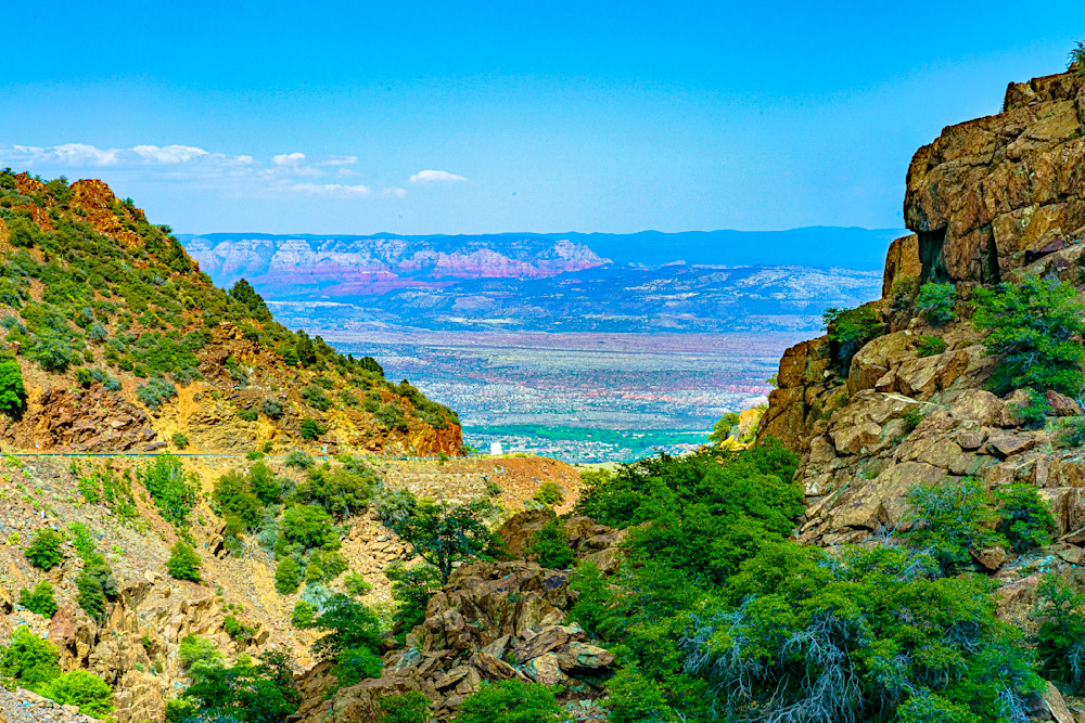 Mountain And Open View In Jerome, Arizona Fine Art Print Art | McClean Photography