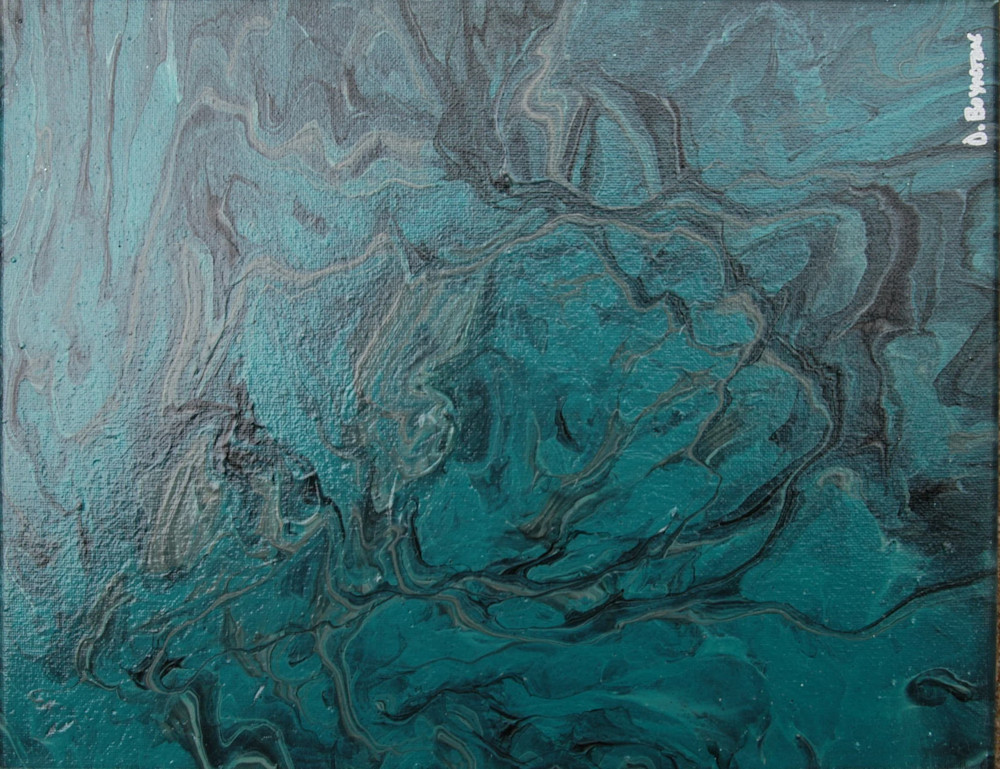 Teal Flow Art | DABAKH Studios