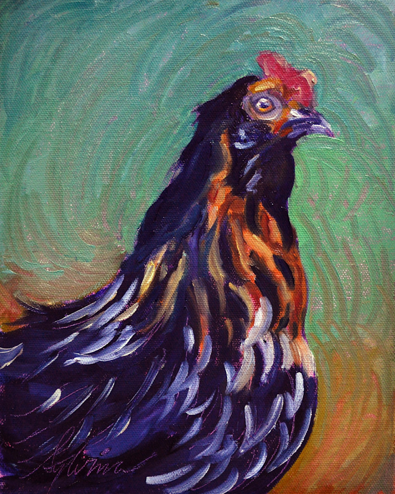 Vangogh's Hen Art | Sylvina Rollins Artist