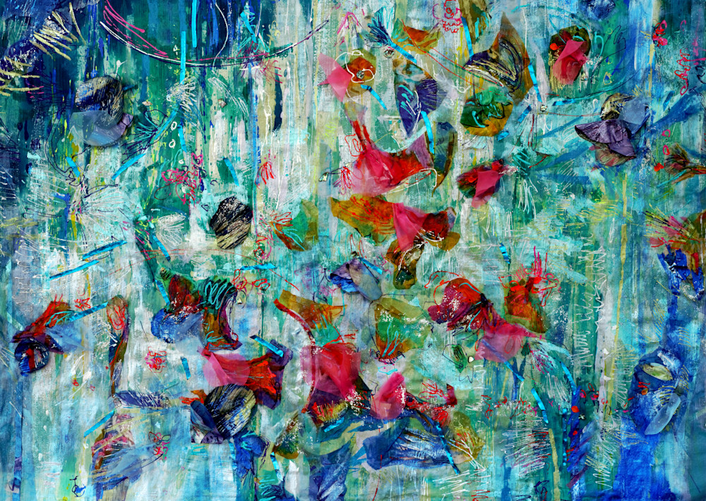 Bloom Shimmer Sparkle Iv Art | Dorothy Fagan Fine Arts