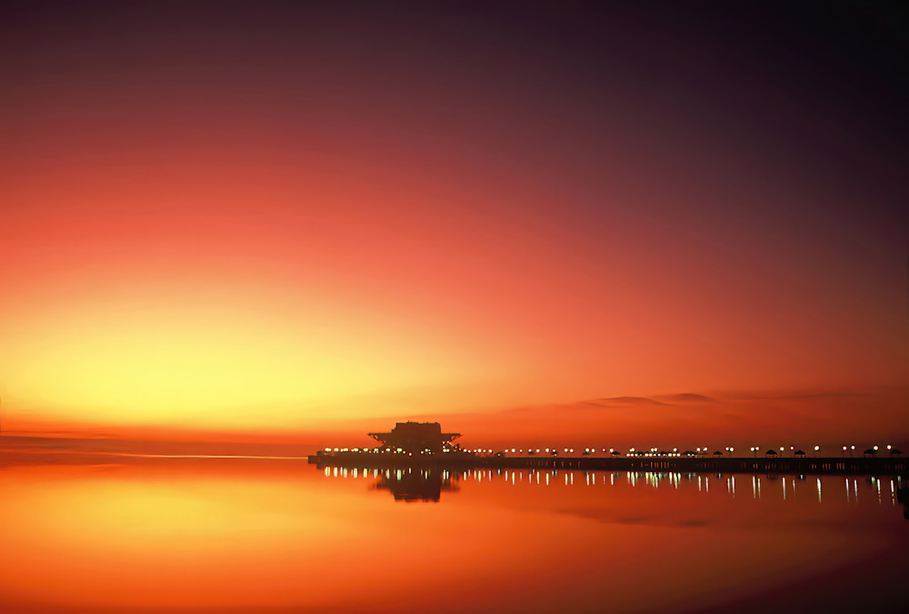 St Petersburg Pier Sunrise Landscape Florida 2424 Photography Art | Christina Rudman Photography