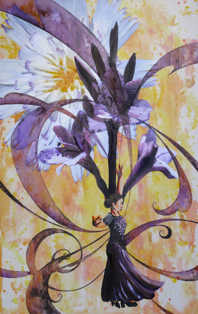 Wild Flower Flemenco Art | Cathy Rowe Arts