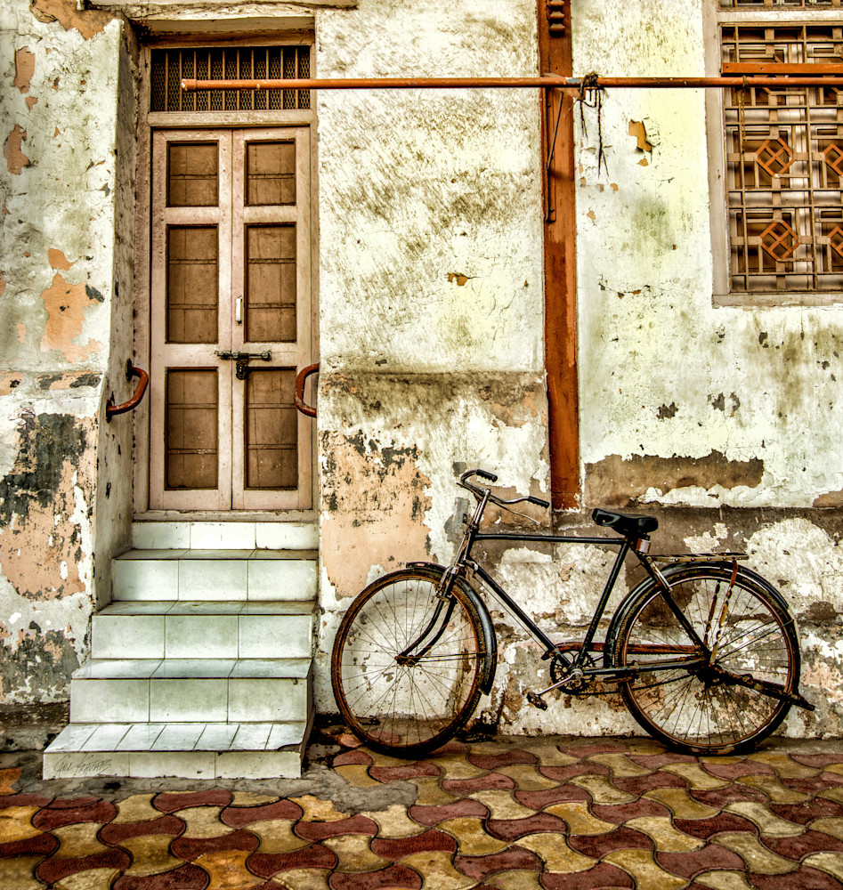 Bike on Tiles- Gujarat India