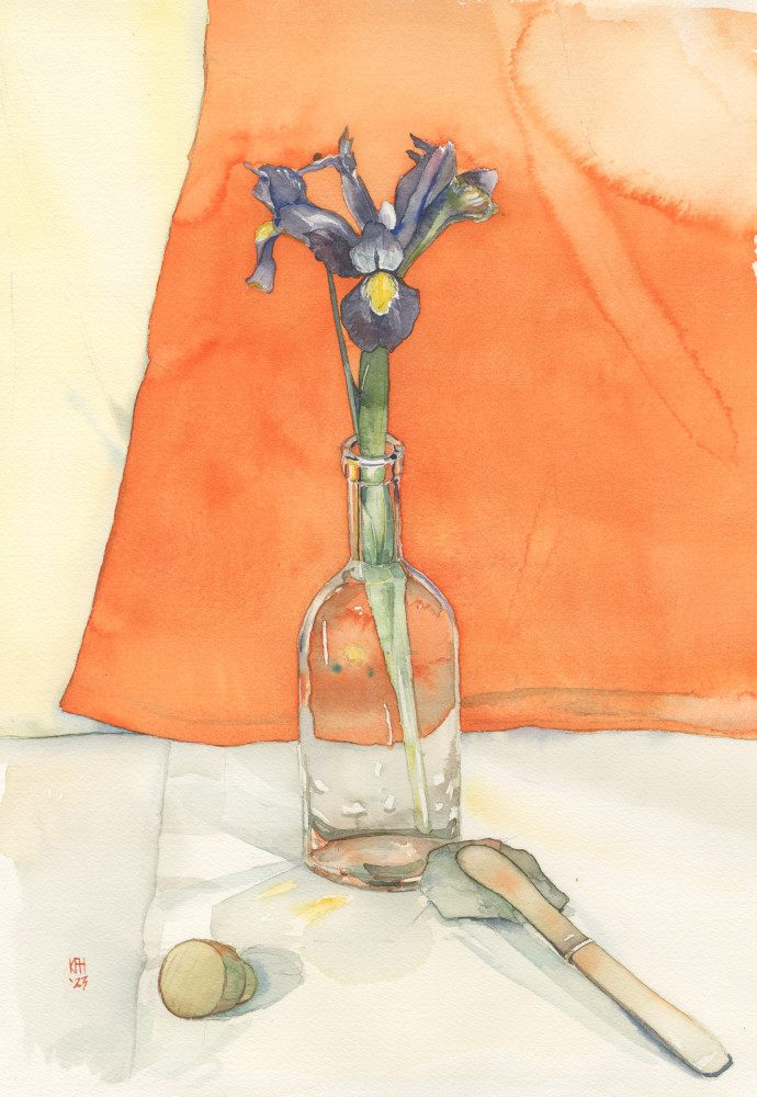 Flower And Bottle Art | galleryH 