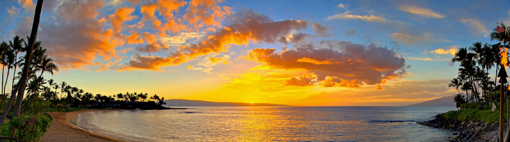 Napili Bay Sunset Photography Art | Window To Paradise