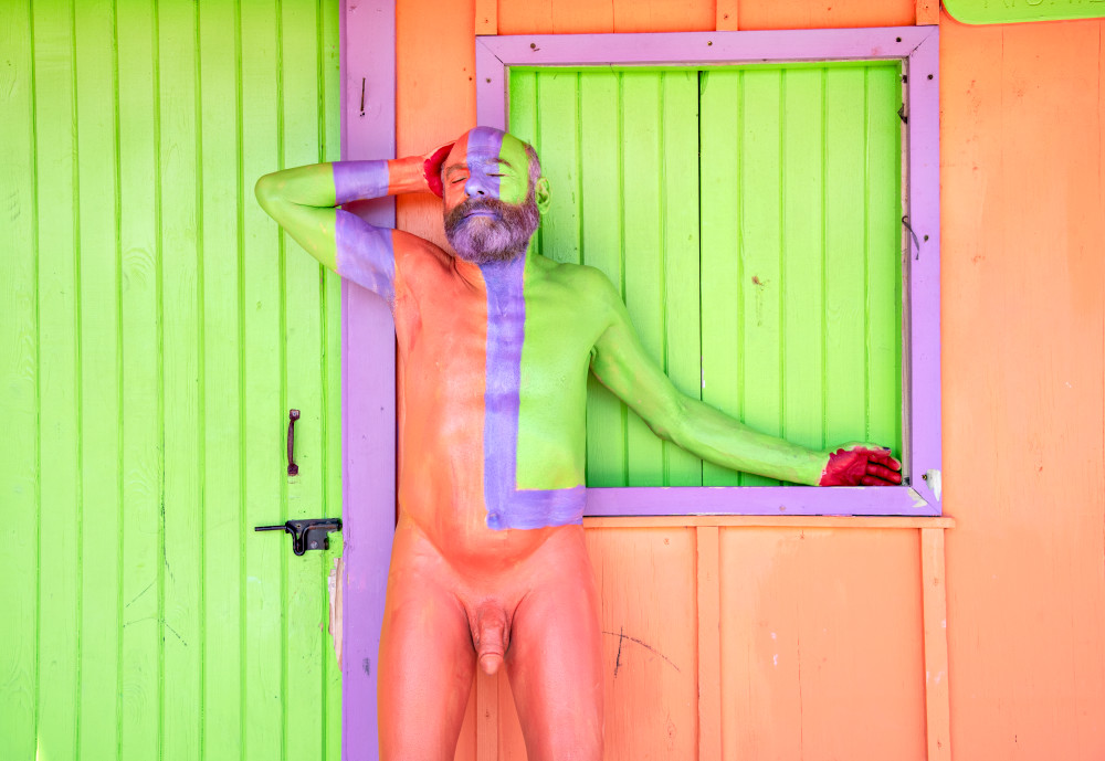 Bodypaintography: 'beach House.' 2023, Florida Art | BODYPAINTOGRAPHY