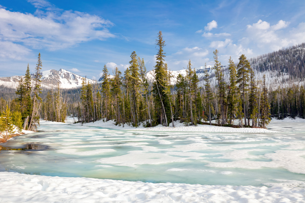 Tco   Frozen Sylvan Lake Art | Open Range Images