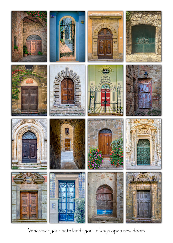Open New Doors, Vertical Layout On White With Text Photography Art | membymaryanne.com