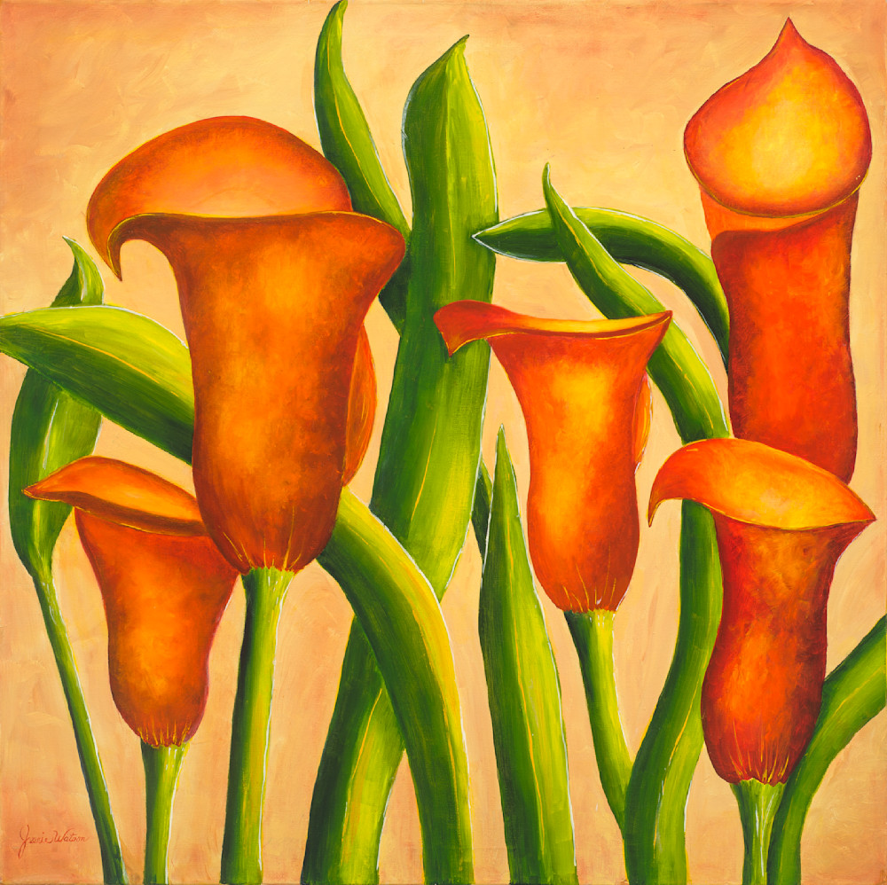 Red Callas Art | Jeanie Watson