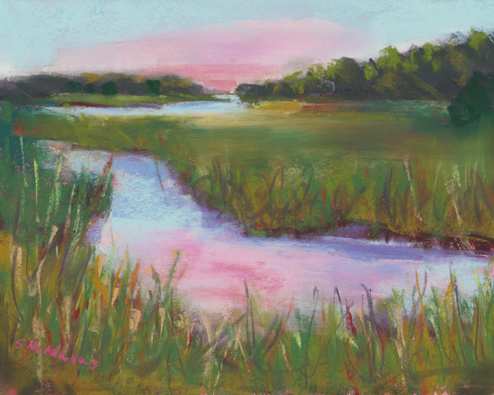 Painting Duel 1 Sunset on the Marsh
