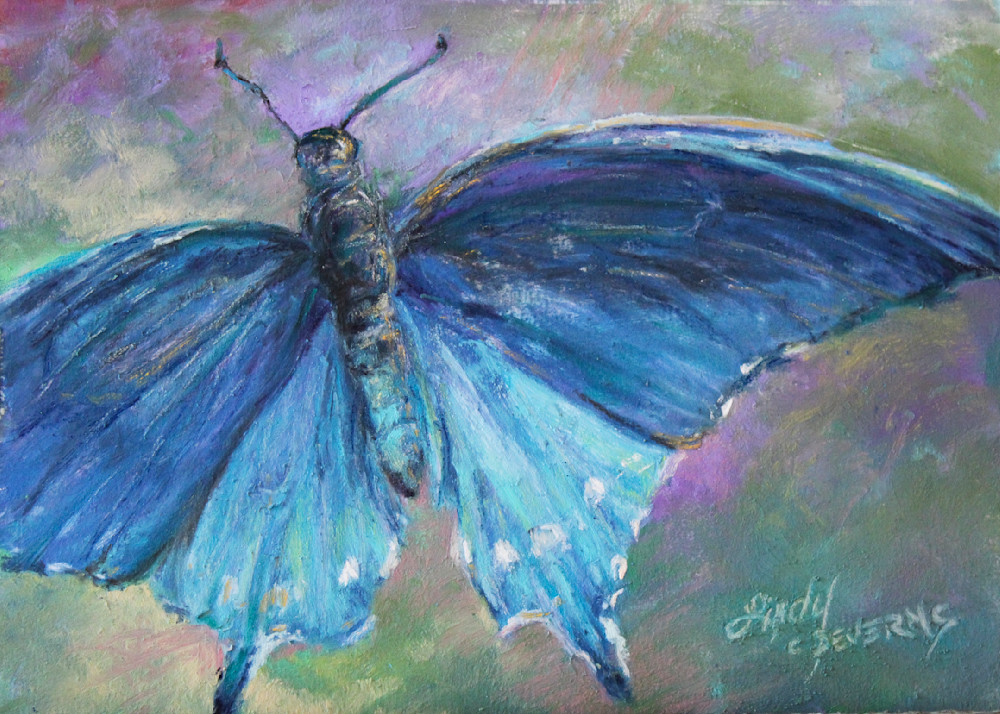 Lindy Cook Severns Art | Winging the Blues, print