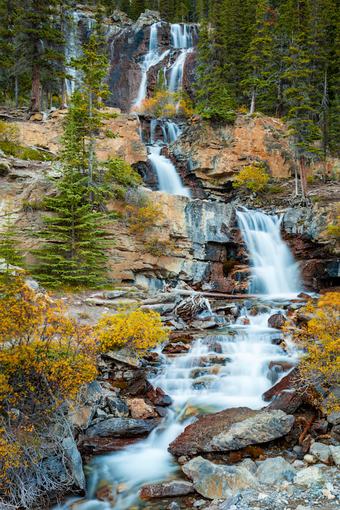 "Breathtaking Fall Cascade" Photography Art | D. Robert Franz Photography
