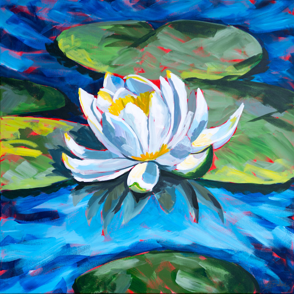 Serenade | Water Lily Pond Painting | Niki Baker