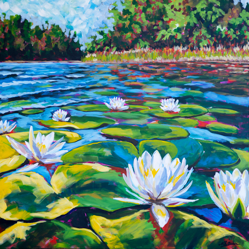 Water Song | Lily Pond Painting | Niki Baker