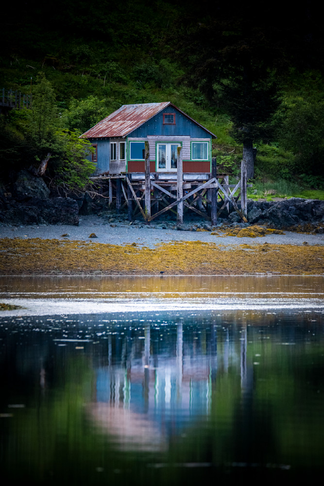 Soldovia Cabin Reflections Photography Art | 603016584