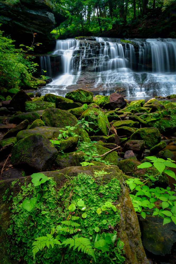 Springfield Falls Vertical Photography Art | Ron Longwell Photography