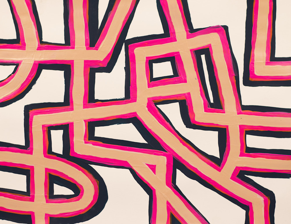 Magenta Stroll Art | Missie Quirk Fine Art