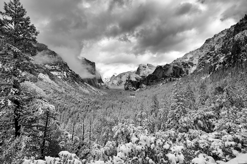 Tunnel View In Winter Photography Art | Anand's Photography