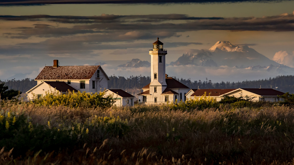 Point Wilson Lighthouse And Mt. Baker – Port Townsend, Wa Photography Art | LightScapeImagery.com