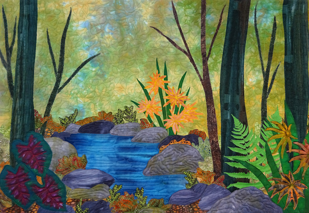 Woodland Pond Fine Art Print | Art by Rachel Derstine