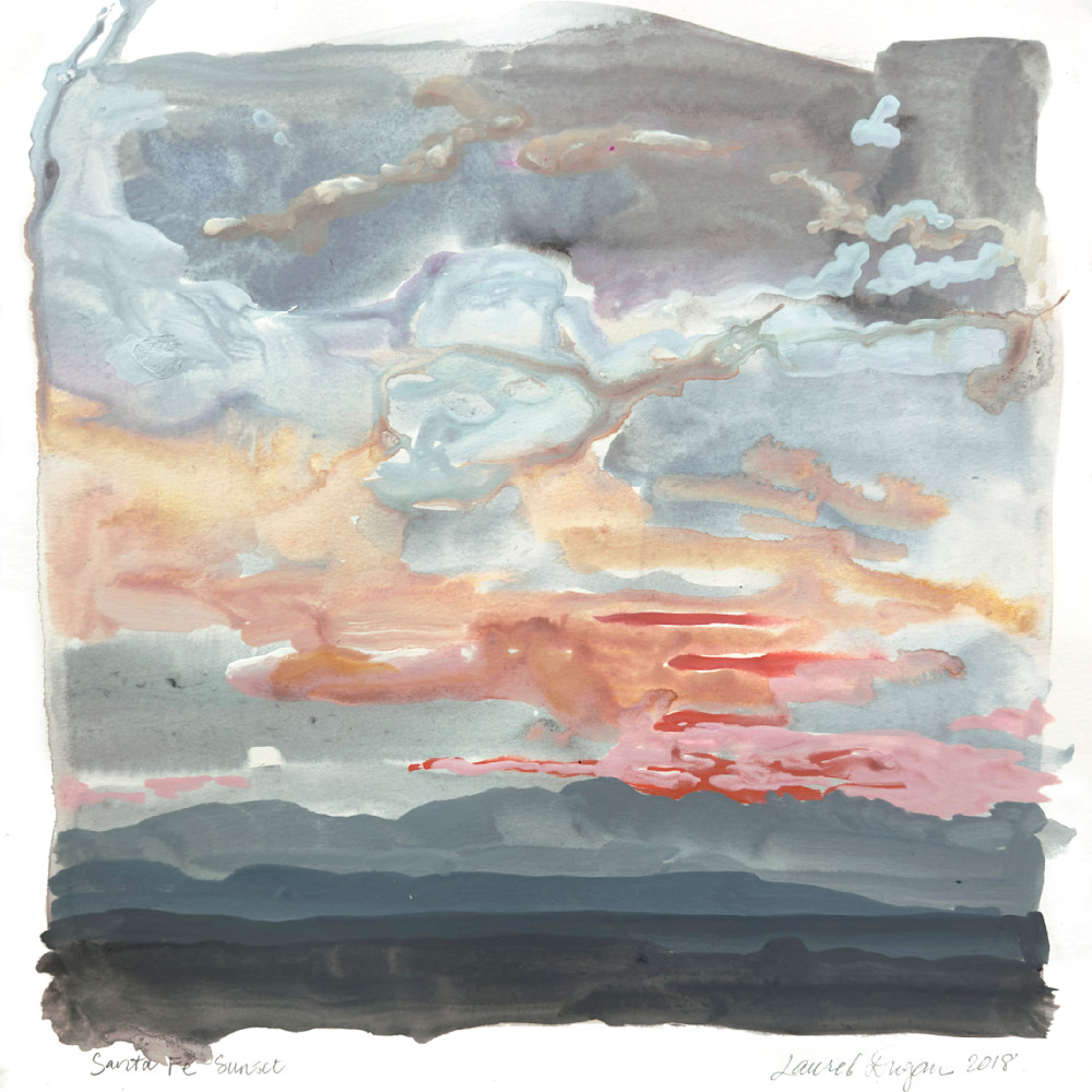 Santa Fe Sunset Art | Laurel Dugan