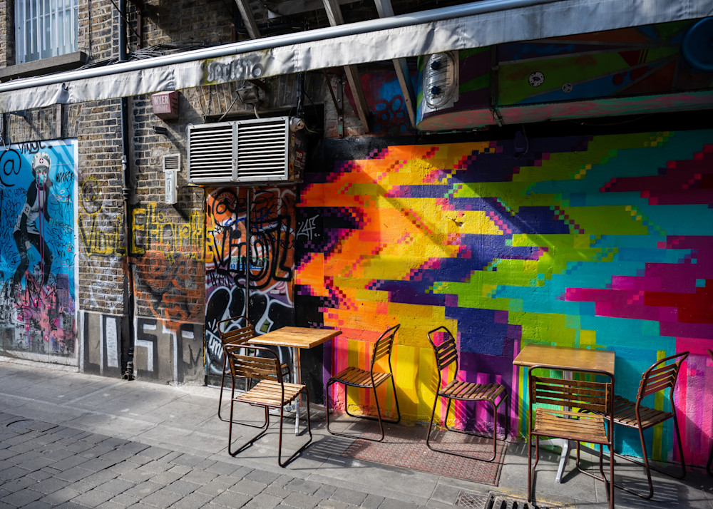 Alley Cafe Street Art   Dublin, Ireland Photography Art | LightScapeImagery.com