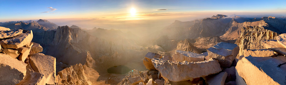 Top Of Whitney Pano Hi Photography Art | 30acreimaging