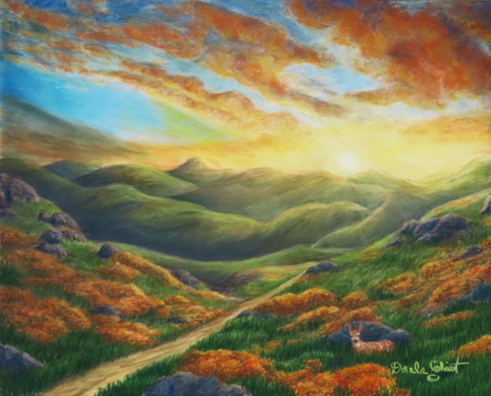 Brilliant Hills Sunset Art | God's Transforming Grace