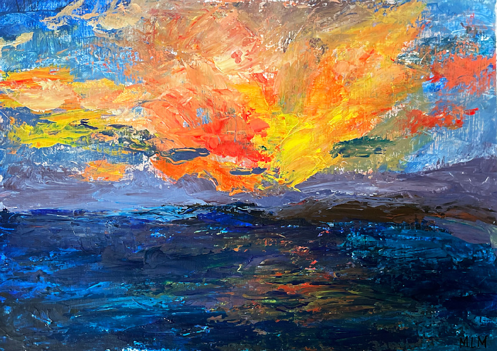 Sunset On Rendez Vous Beach, Anguila Bvi Art | McHugh Fine  Art