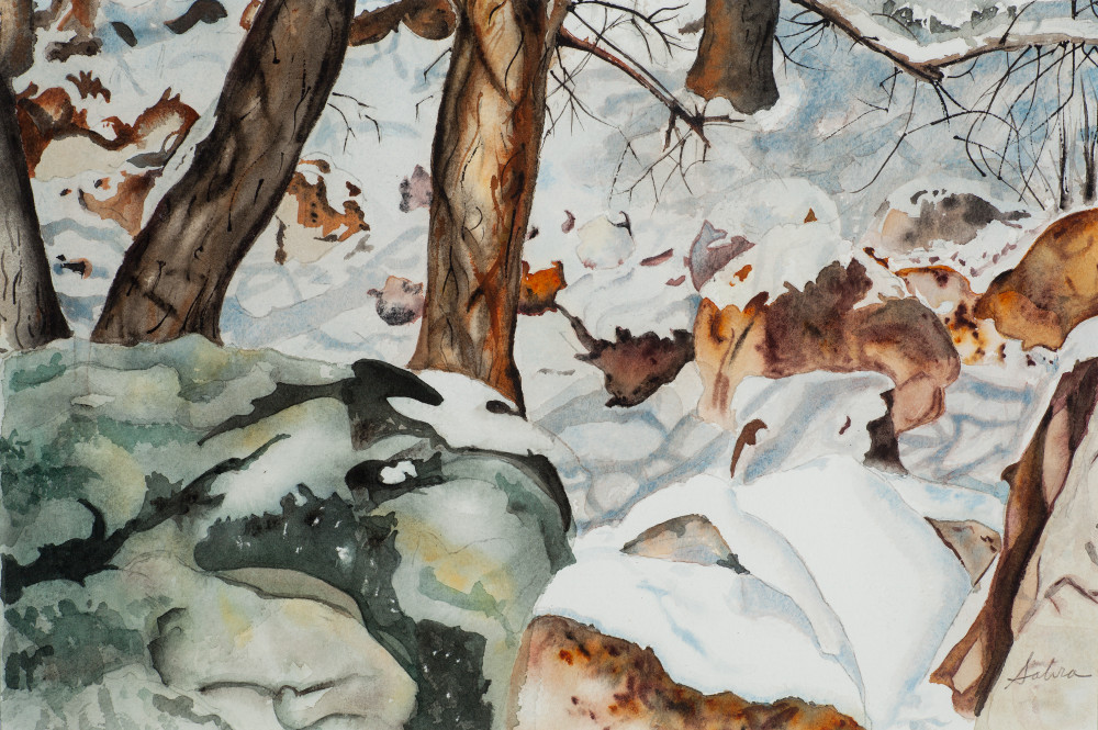 Snow Scene Art | Sabra's Art