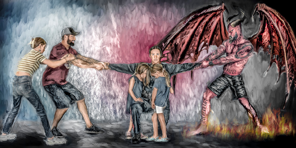 The Family Vs The Devil Art | DanSun Photo Art