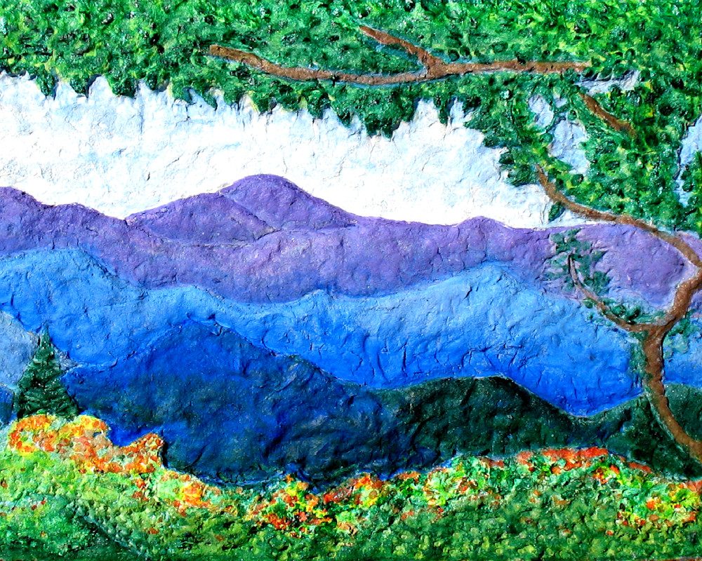 Flame Azaleas On The Blue Ridge   Borderless  Art | Art Transforms Life