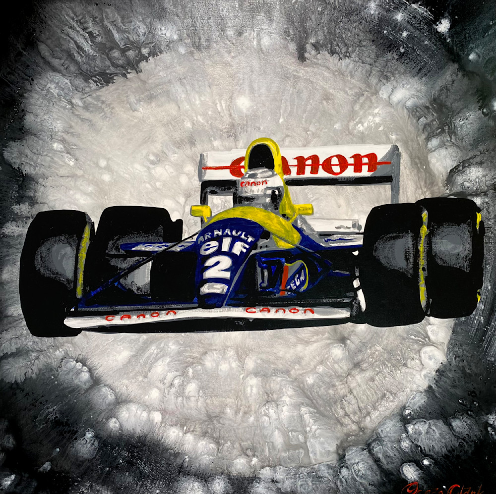 Alain Prost   1993   Mc Laren Fw15  Art | Ocean Clark Art