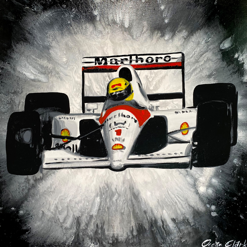  Ayrton Senna   1991   Mc Laren Mp4 6   Marlboro Art | Tom Joseph Art