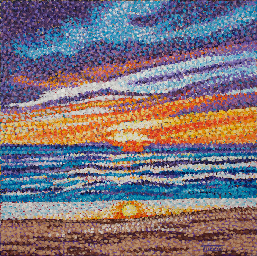 2305 Colorful Sunset At The Beach Art | Andrea Tuccio Fine Art