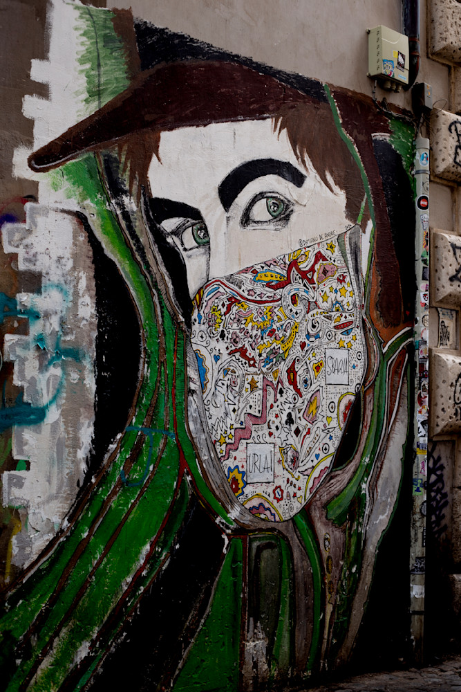 ”In A Time Of Covid” – Wall Mural, Trastevere (Rome, Italy) Photography Art | Jim Storm Photography